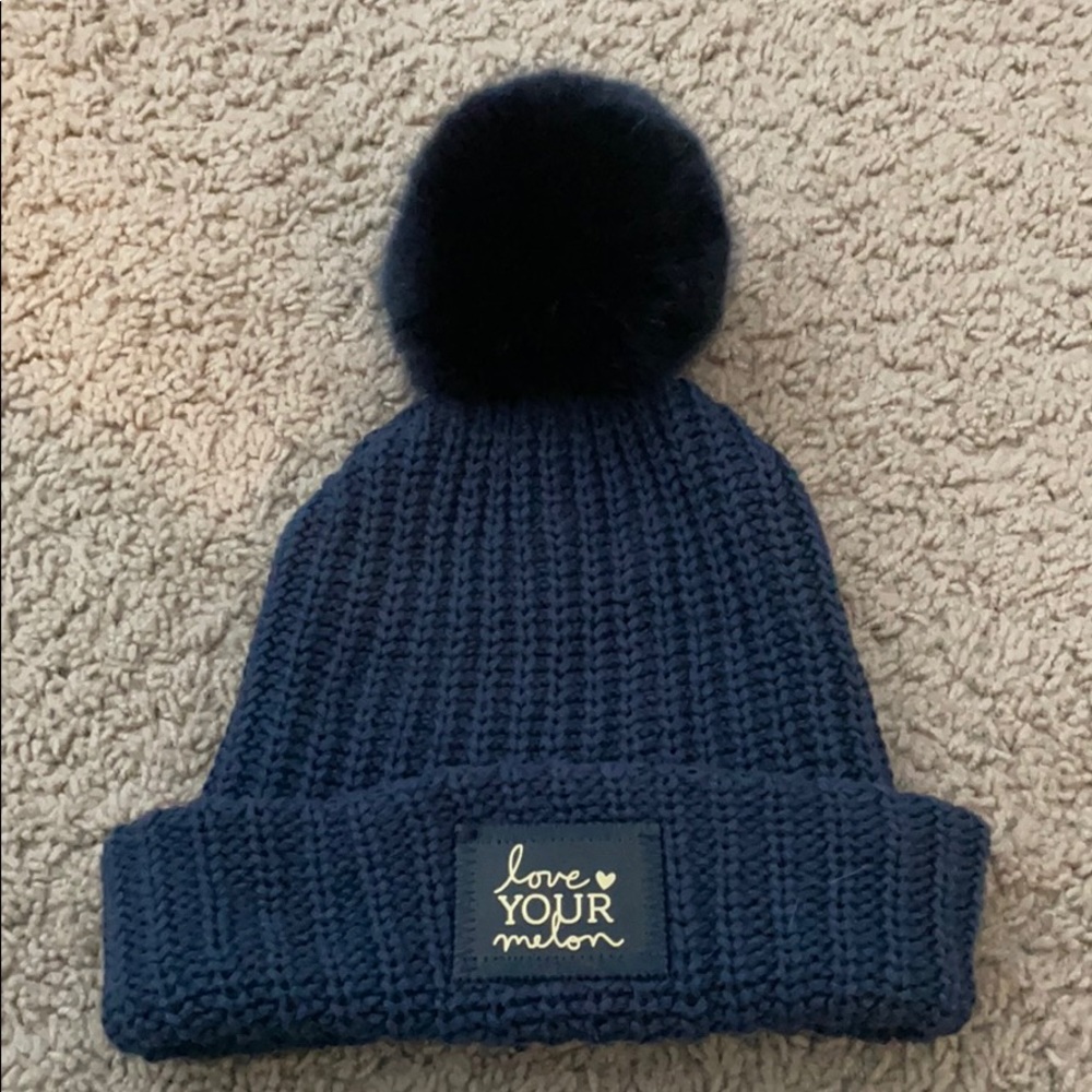 Love your melon navy winter hat